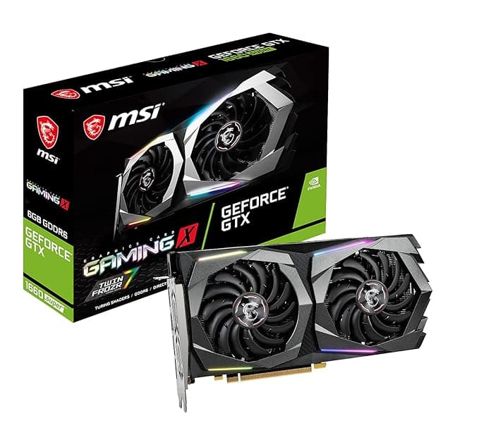 MSI Gaming GeForce GTX 1660 Super 192-bit HDMI/DP 6GB GDRR6 HDCP Support DirectX 12 Dual Fan VR Ready OC Graphics Card (GTX 1660 Super Gaming X) Graph