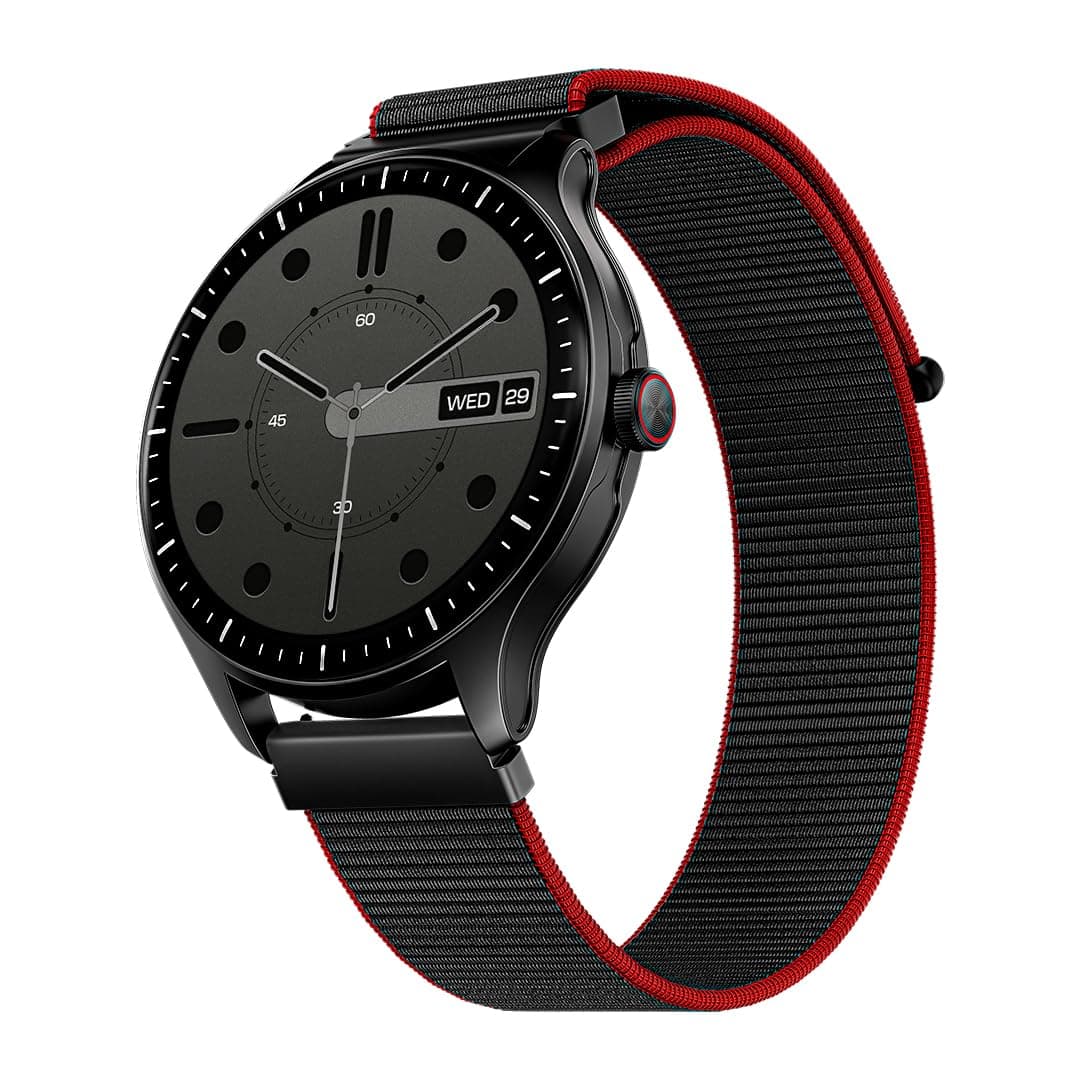 boAt Valour Watch 1 GPS, Advanced X2 Chip,6-Axis Motion 360° Tracking Sensor,15 Days Battery,1.43" AMOLED Display w/Gorilla Glass, AI Based Auto Gym, GPS, Smart Watches for Men & Women (Fusion Black)