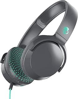 Skullcandy Riff Wired On-Ear Headphone with Mic (Grey/Speckle/Miami)