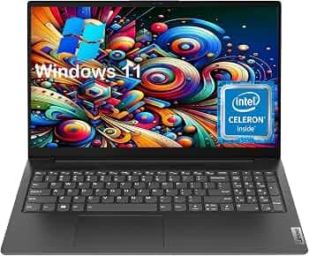 Lenovo V15 G2 15.6" FHD Anti-Glare Business Laptop, Intel Celeron N4500, 8GB RAM, 256GB PCIe SSD, Intel UHD Graphics, HD Camera, HD Audio, Wi-Fi, Blue...