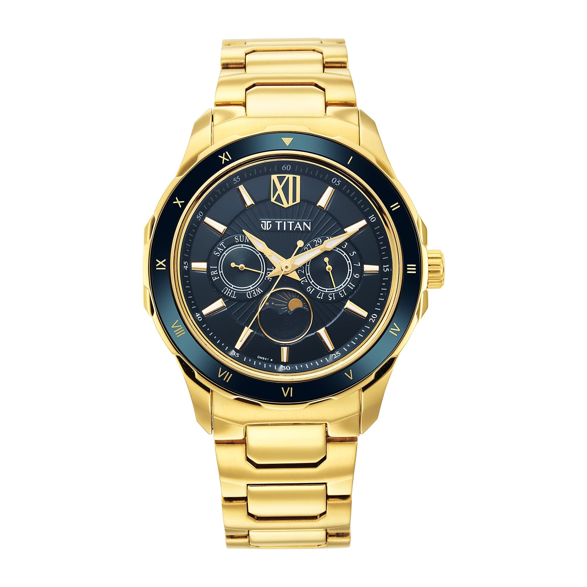 Titan Analog Green Dial Men's Watch-1688KM05