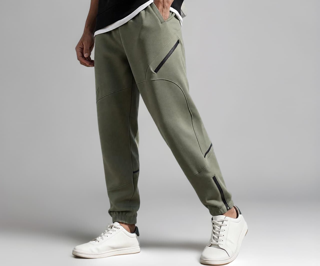 NOBERO Men's Oversized Travel Joggers | Loose Fit | Baggy Relaxed Fit Joggers for Travel