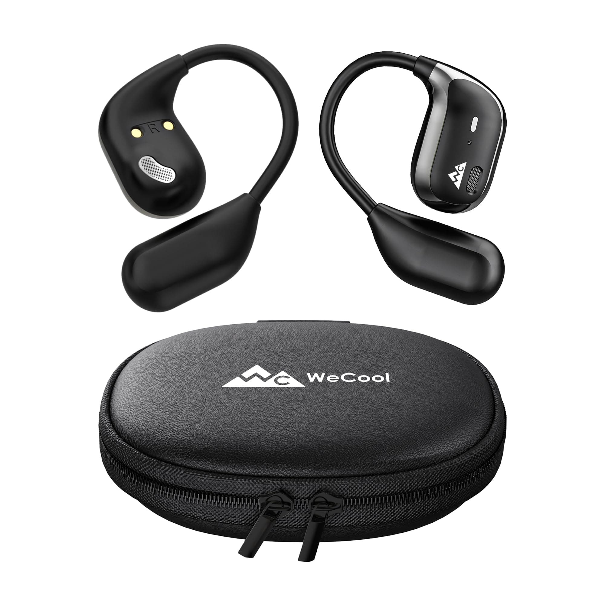 WeCool Moonwalk M2 Pro Open Ear Earbuds Wireless with Ergonomic Ear Hooks, Bluetooth 5.4 Ows Earphones with Call Noise Reduction, Ear Safe Headphones ...