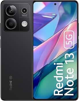 Redmi Note 13 5G (Stealth Black, 8GB RAM, 256GB Storage) | MTK Dimensity 6080 5G | 7.6mm, Slimmest Note Ever