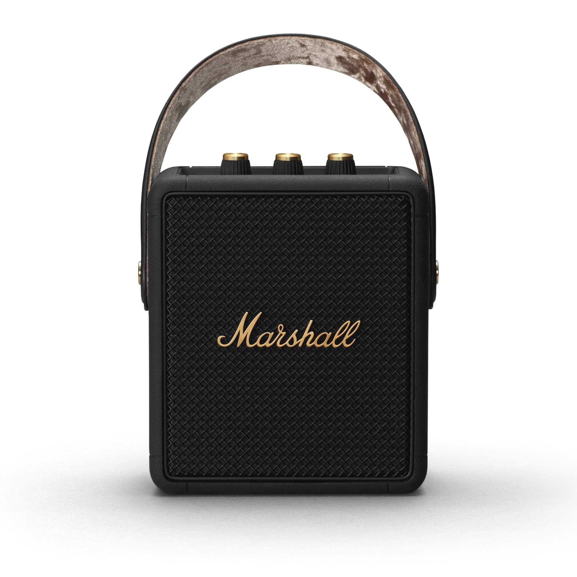 Marshall Stockwell II 20 Watt Wireless Bluetooth Portable Speaker (Black and Brass) (1005544)