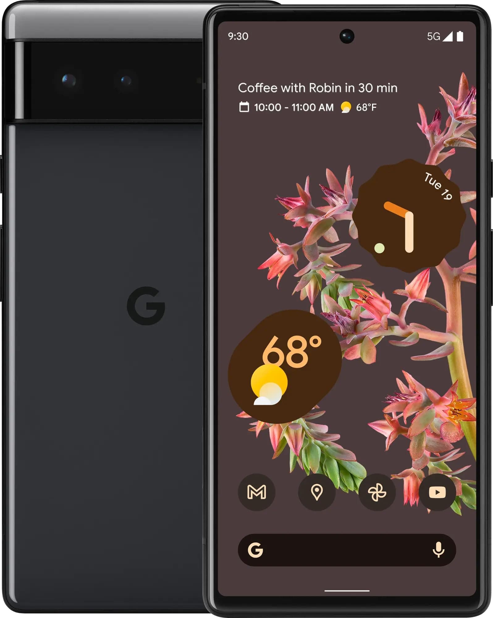 Google Pixel 6 5G (Stormy Black, 8GB RAM, 256GB Storage)