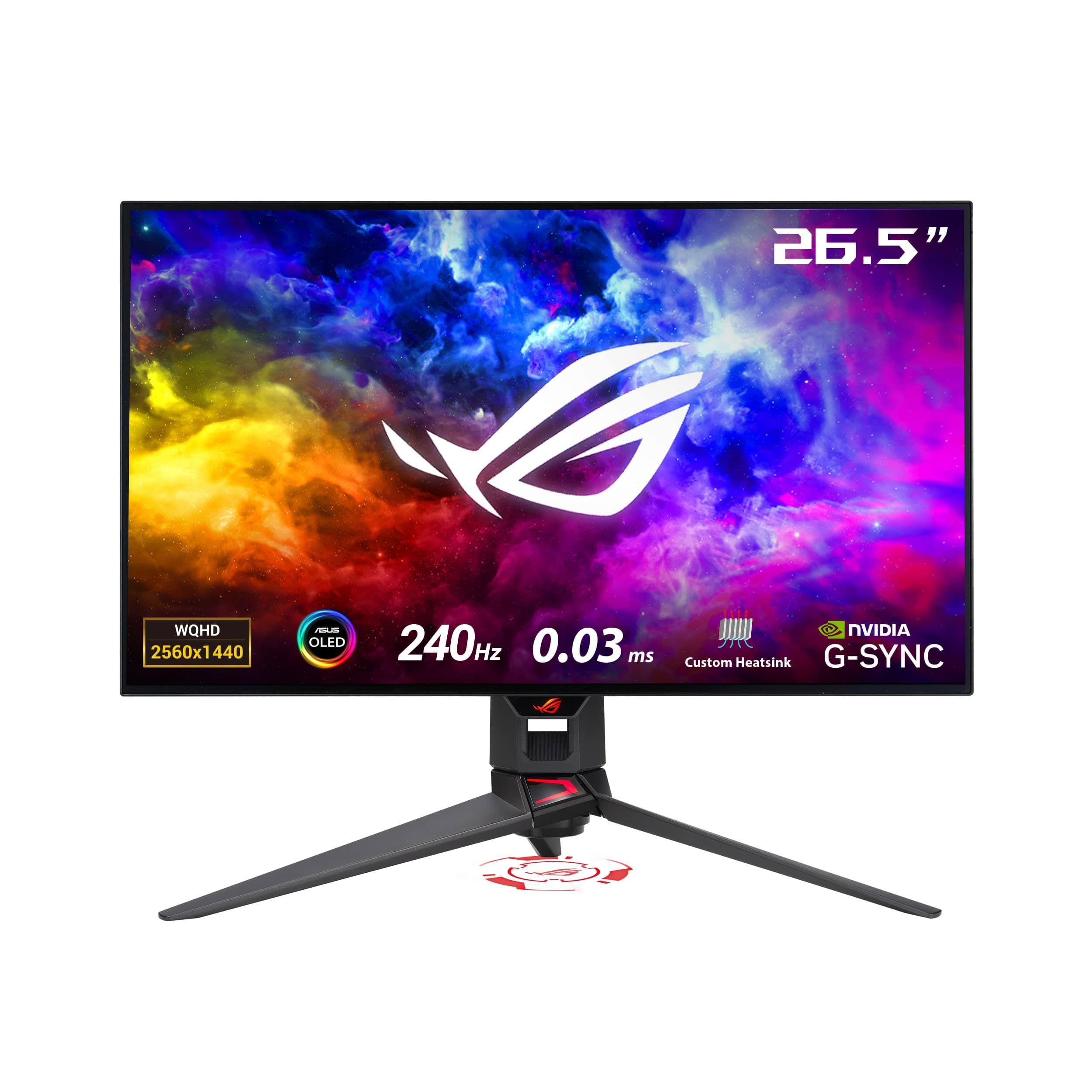 ASUS ROG Swift 271440P OLED DSC Gaming Monitor (PG27AQDM) - QHD (2560x1440), 240Hz, 0.03ms, G-SYNC Compatible, Anti-Glare Micro-Texture Coating, 99% D...