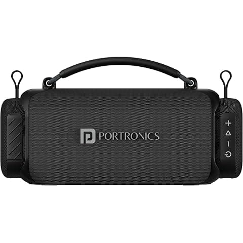 Portronics Aura Trio 90W Bluetooth Speaker with Dual Sync Satellite Speakers, Auracast Technology, Bass Boost, Bluetooth 5.4, USB & AUX Input, Upto 6 Hours Playtime, Type-C Fast Charging (Black)
