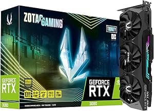ZOTAC GAMING GeForce RTX 3080 Trinity OC 10GB GDDR6X 320-bit 19 Gbps PCIE 4.0 Gaming Graphics Card, IceStorm 2.0 Advanced Cooling, SPECTRA 2.0 RGB Lig