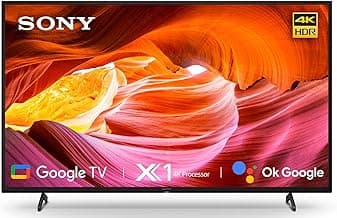 Sony Bravia 126 cm (50 inches) 4K Ultra HD Smart LED Google TV KD-50X75K (Black) (2022 Model) | with Alexa Compatibility
