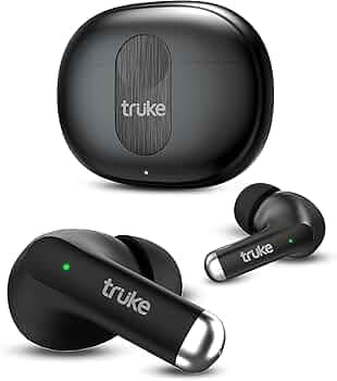 (Refurbished) truke Newly Launched Buds A1 True Wireless in Ear Earbuds with 30dB Hybrid ANC, 48H Playtime, Quad-Mics with ENC, 3+1 EQ Modes, Fast Cha...