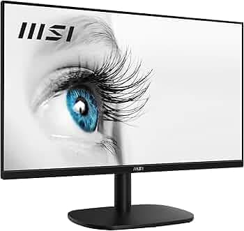 MSI PRO MP245V 23.8 Inch Full HD Office Monitor - 1920 x 1080 VA Panel, 100 Hz, Eye-Friendly Screen, VESA Mountable, Display Kit Support, Tilt Adjusta...