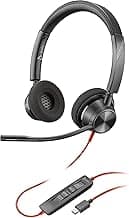 HP - Poly BLACKWIRE 3320 Stereo Microsoft Teams Certified USB-C Headset and USB-C/A ADAPTE
