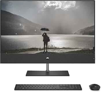 HP Pavilion AIO PC 13th Gen Intel Core i7-13700T, 31.5inch(80.1 cm) QHD, Three-Sided Micro-Edge (32 GB DDR4, 1TB SSD, Wireless Keyboard and Mouse Comb...