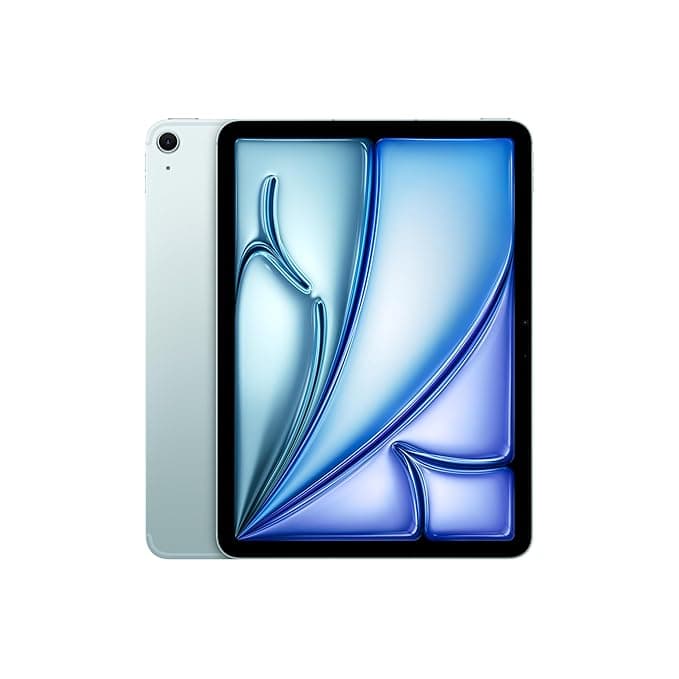 Apple iPad Air 11″ (M2): Liquid Retina Display, 512GB, Landscape 12MP Front Camera / 12MP Back Camera, Wi-Fi 6E + 5G Cellular with eSIM, Touch ID, All-Day Battery Life — Blue