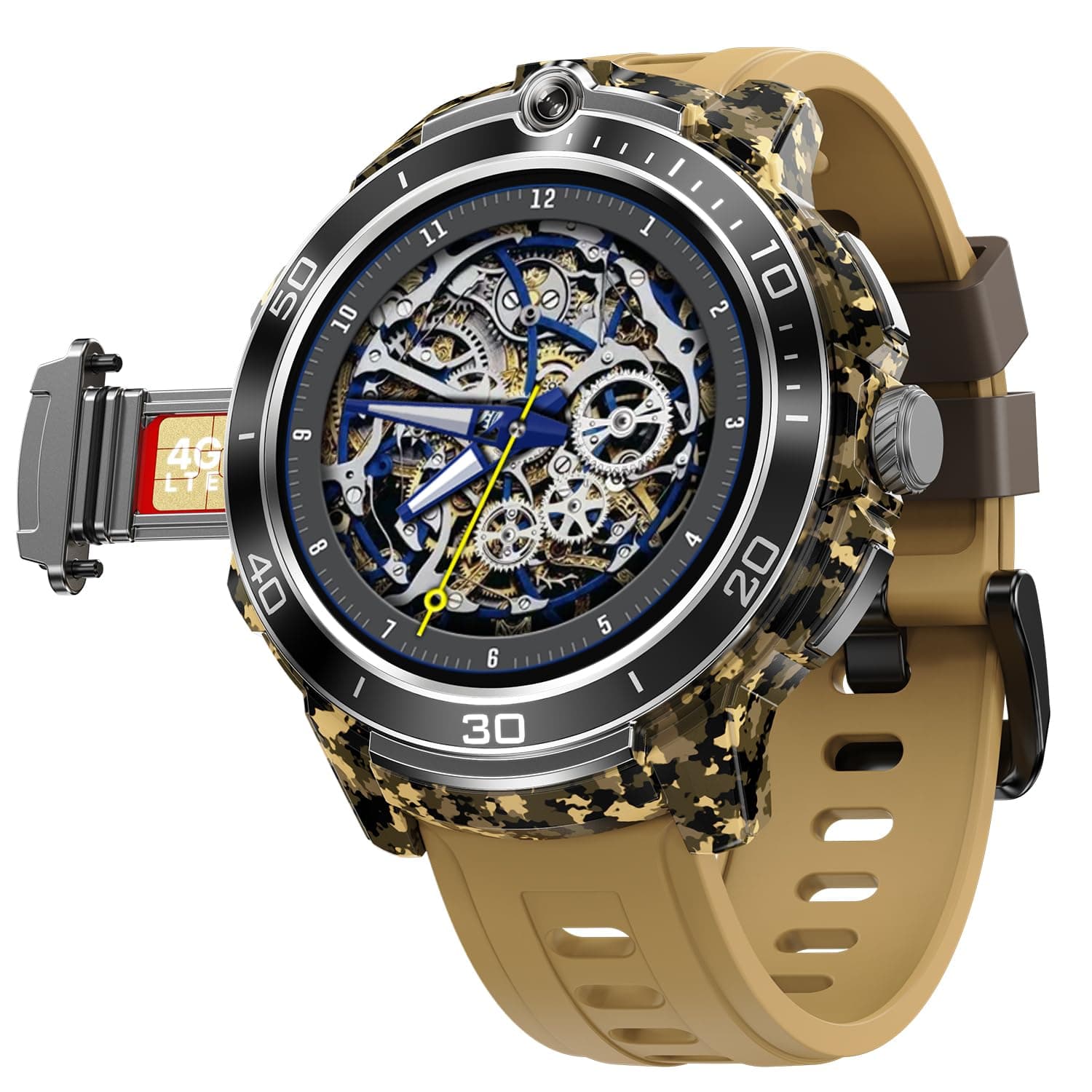 Fire-Boltt Shott 1.5" Round Display, Front Camera, Nano SIM Slot Smartwatch