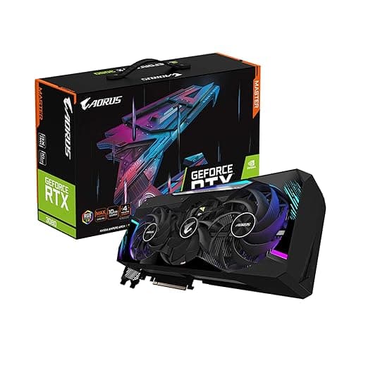 Gigabyte Nvidia GeForce RTX 3080 AORUS Master 10GB GDDR6X Graphics Card (GV-N3080AORUS M-10GD) Graphics Cards
