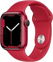 Apple Watch Series 7 (GPS, 41mm) - (Product) RED Aluminium Case with (Product) RED Sport Band - Regular