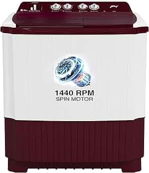 Godrej AXIS 10 Kg 5 Star Active Soak Semi-Automatic Top Load Washing Machine (WSAXIS VX 100 5.0 SN3 T WNRD, Wine Red)