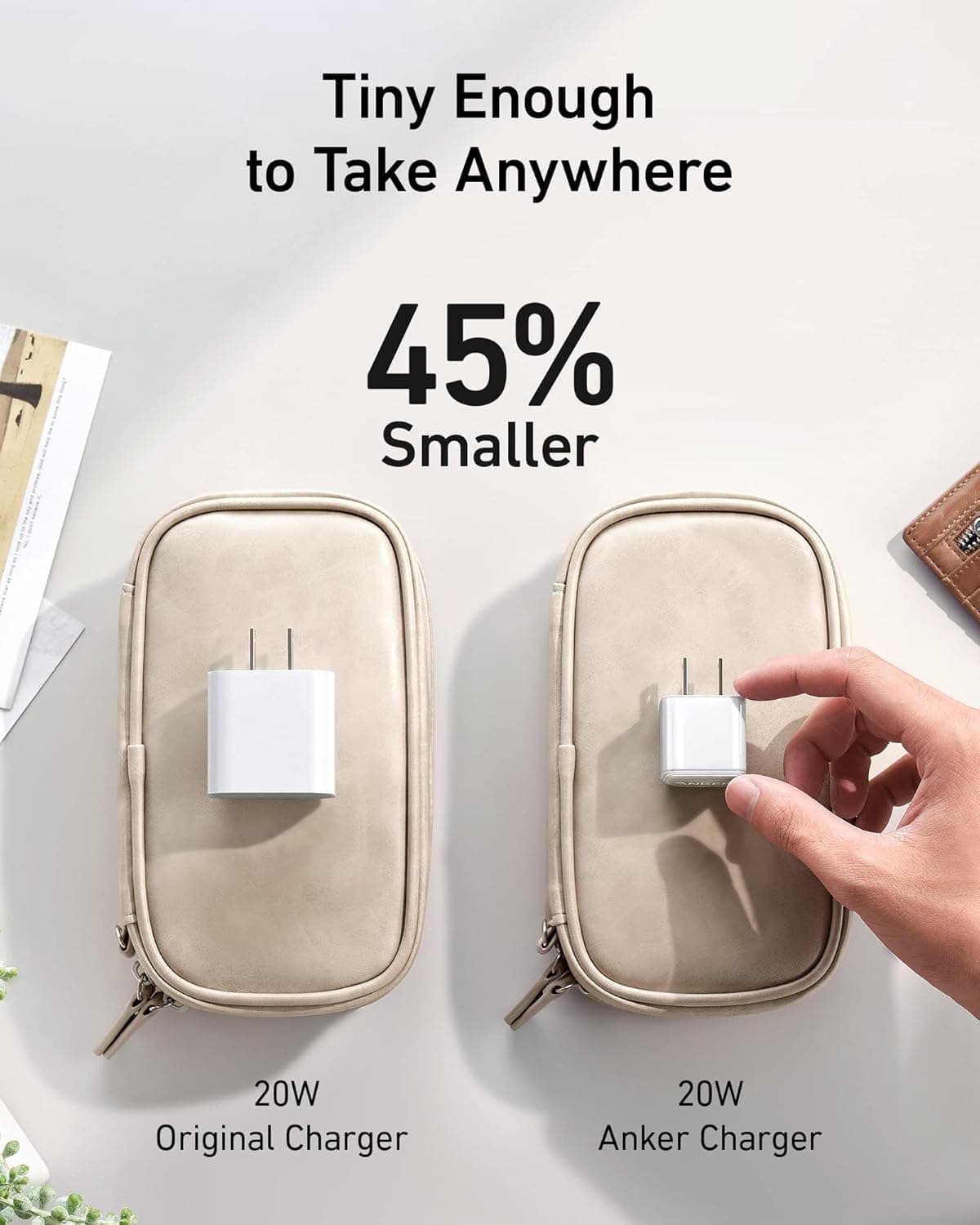 Anker 511 Charger (Nano Pro), Anker Nano Pro, 20W PIQ 3.0 Durable Compact Fast Charger, USB C Charger for iPhone 13/13 Mini/13 Pro/13 Pro Max/12, iPad