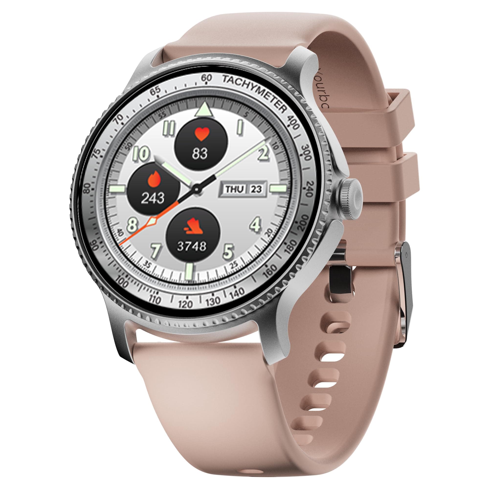 boAt Newly Launched Lunar Discovery w/ 1.39" (3.5 cm) HD Display, Turn-by-Turn Navigation, DIY Watch Face Studio, Bluetooth Calling, Emergency SOS, QR...