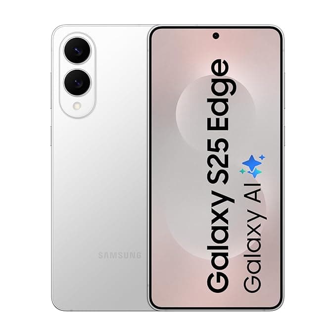 Samsung Galaxy S25 Edge 5G AI Smartphone (Titanium Silver, 12GB RAM, 256GB Storage) | Precision Built with Titanium | Ultra-Sleek and Premium with a 200 MP Camera | Snapdragon 8 Elite for Galaxy