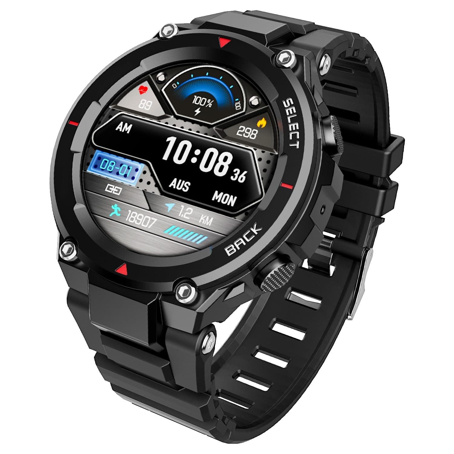 boAt Newly Launched Wave Force 3 w/ 1.39" (3.5 cm) HD Display, Robust Design, Bluetooth Calling, Widget Control, GPS Trajectory, E-Compass, Music & Ca...