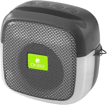 ONBIZ Mini Bluetooth Speaker M412SP with FM Radio, USB Pen Drive Slot and Memory Card Slot, AUX Input Mode Speaker (Black)