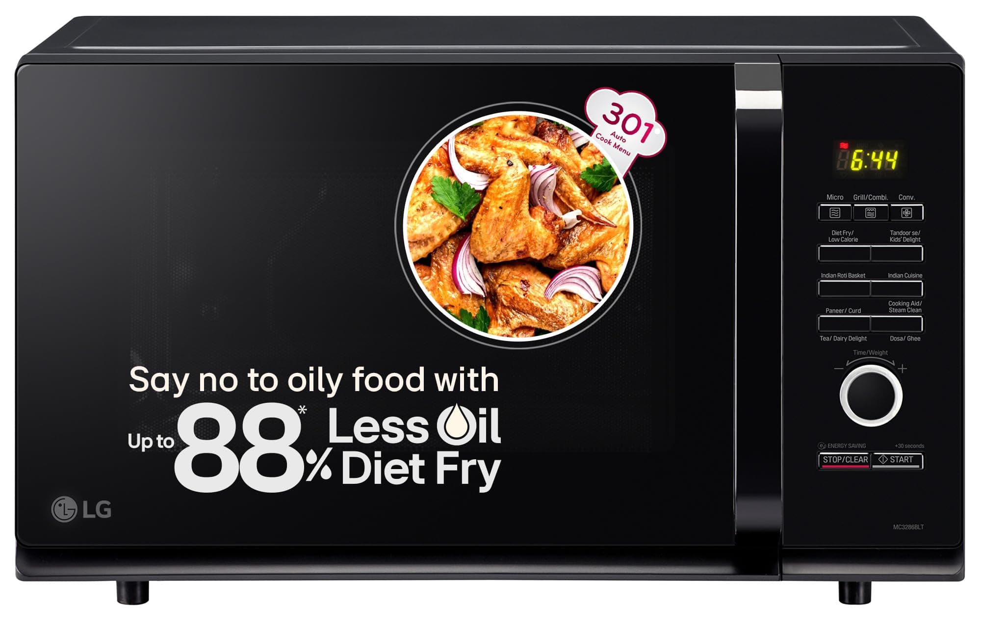 LG 32 L Convection Microwave Oven (MC3286BLT, Black)