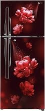 LG 260L 3 Star Frost-Free Smart Inverter Double Door Refrigerator (GL-T292RSCX, Scarlet Charm, Convertible with Door Cooling+)