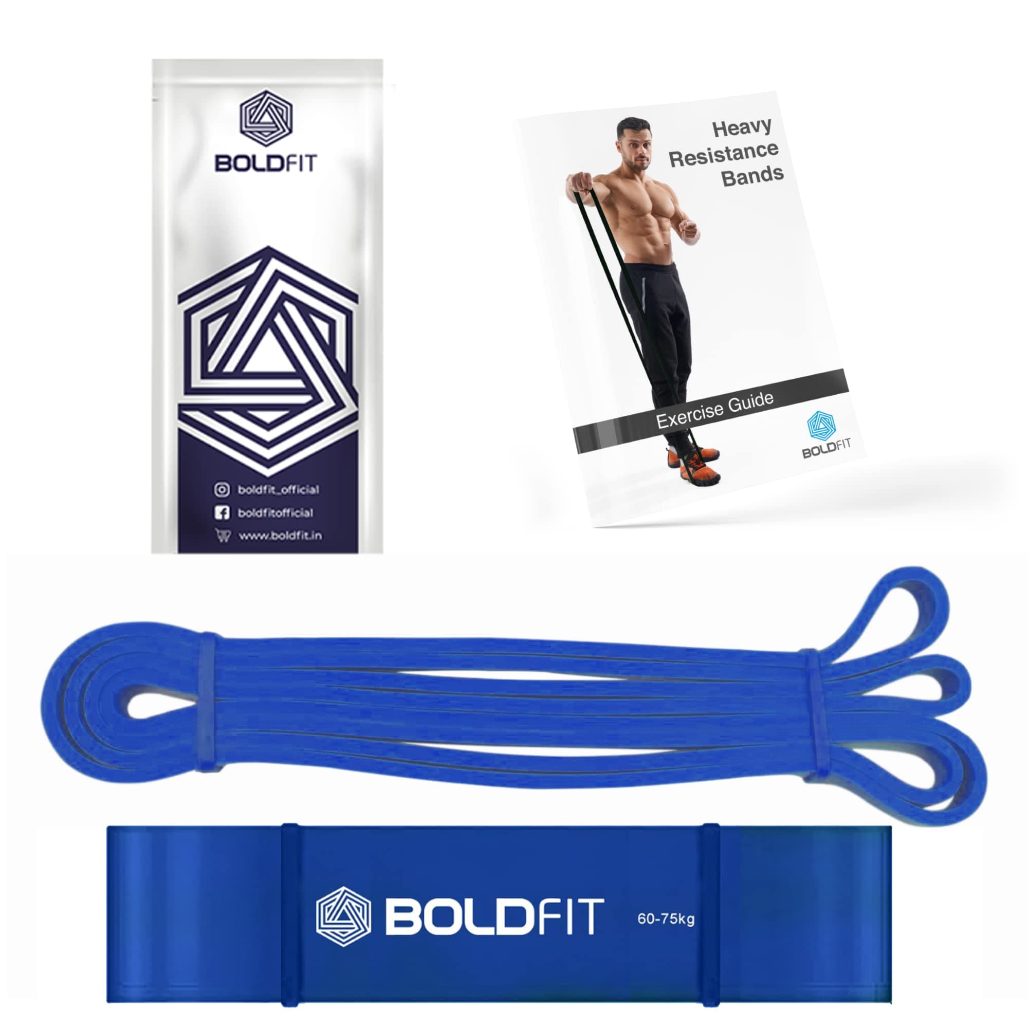 Boldfit Heavy Resistance Band for Workout Set Exercise & Stretching Pull Up Bands for Home Exercise Bands for Gym Men & Women Resistance Bands Loop Bands Toning Bands Resistance Band for Men