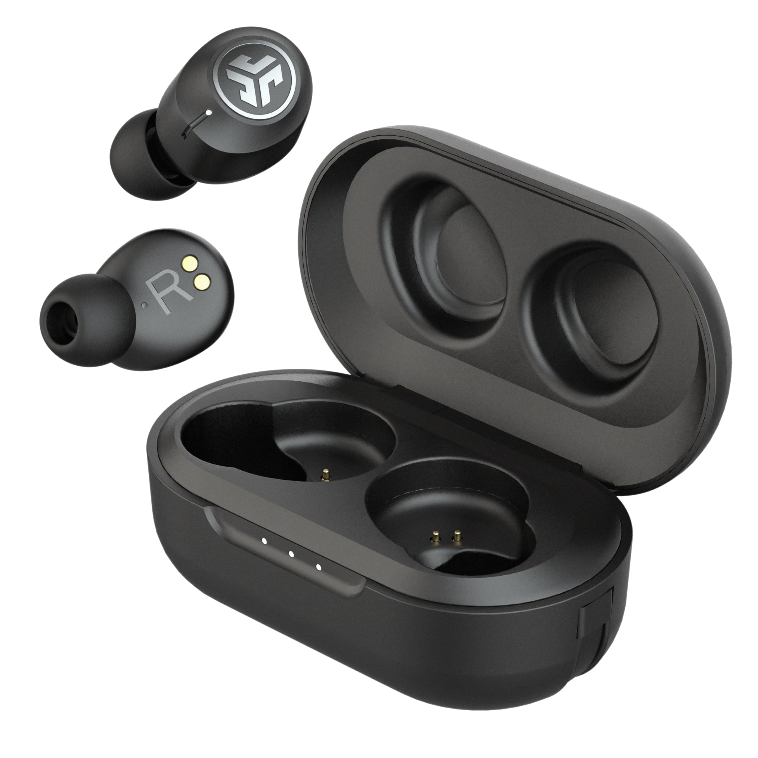 JLab Unisex Jbuds Air ANC True Wireless Bluetooth Earbuds Active Noise Canceling Low Latency Movie Mode Dual Connect Ip55 Sweat Resistance Custom 3 Eq Sound Settings Standard Black