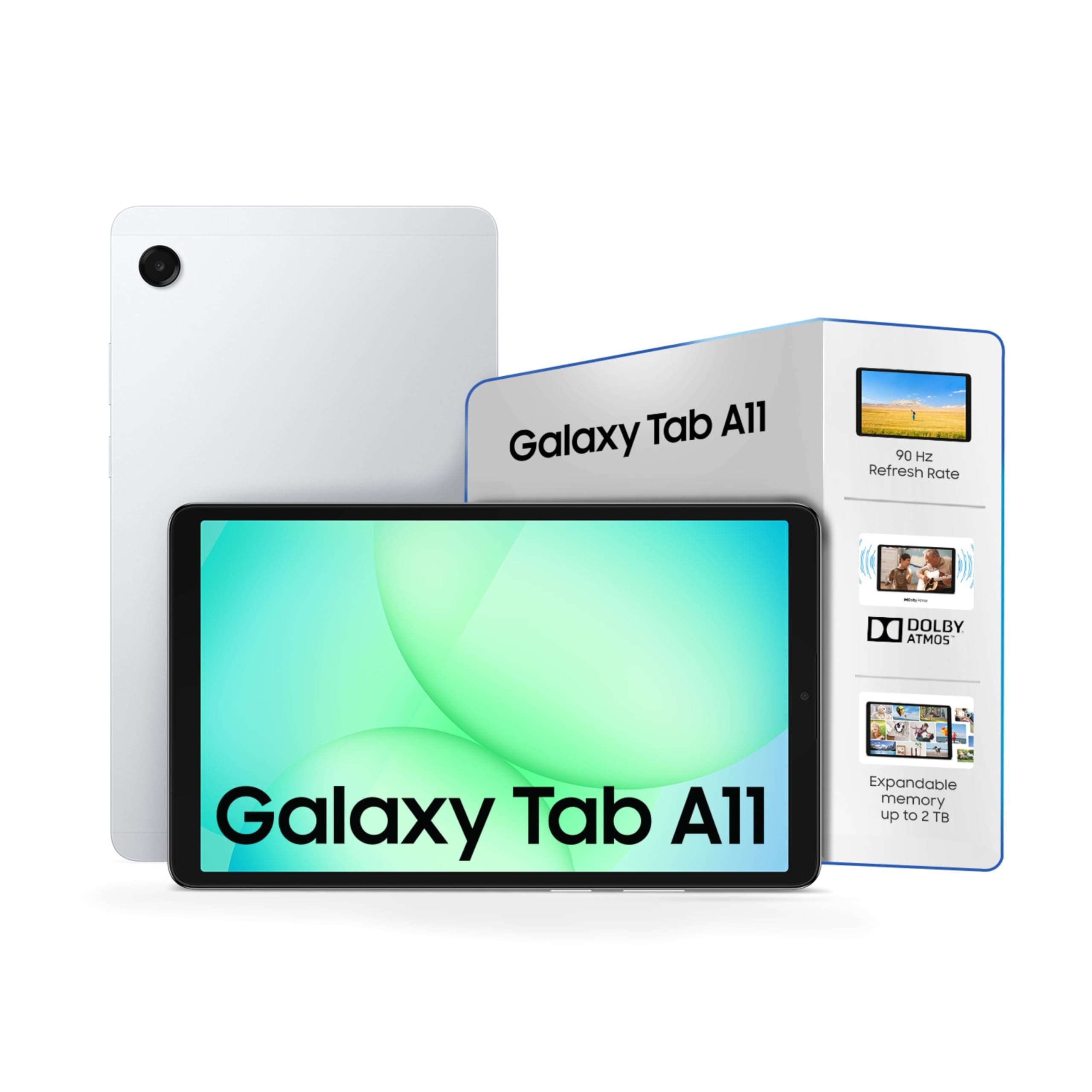 Samsung Galaxy Tab A11, 22.05 cm (8.7 inch) TFT LCD Display, 8 GB RAM, 128 GB Storage, Wi-Fi + 5G Tablet, Silver