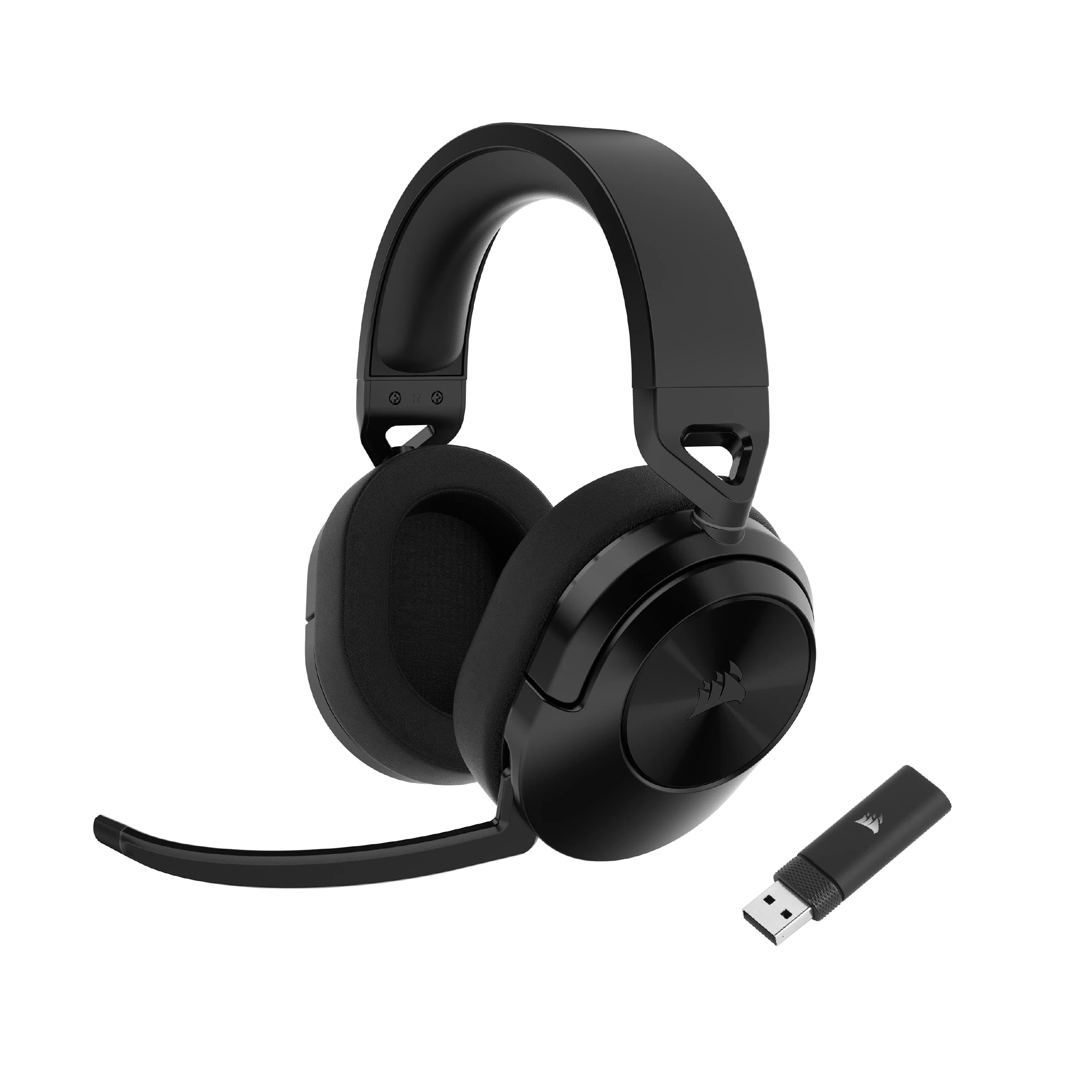 Corsair HS55 WIRELESS Gaming Headset, Carbon, Low-Latency 2.4Ghz Wireless or Bluetooth, Dolby Audio 7.1 Surround Sound on PC and Mac, Omni-Directional...