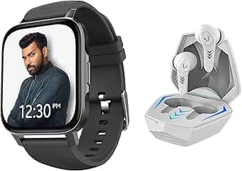 TAGG Verve NEO Smartwatch 1.69" HD Display | 60+ Sports Modes & Rogue 100Gt Bluetooth Truly Wireless Gaming in Ear Earbuds with 50Ms Low Latency for B...