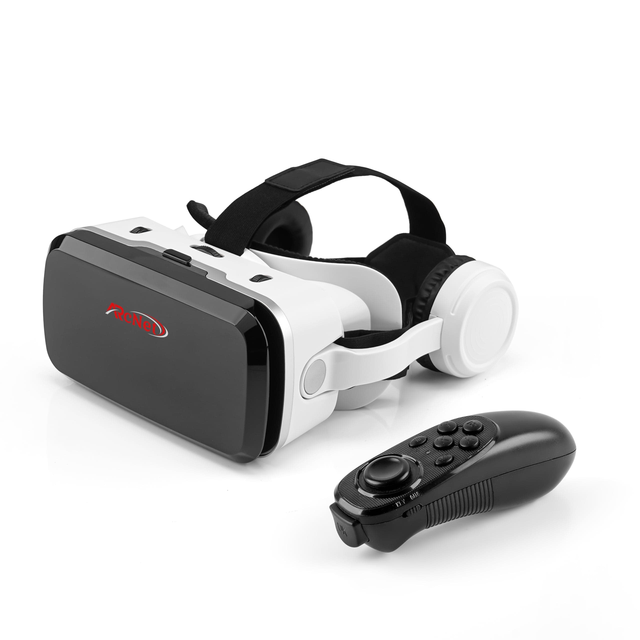 Arcnet V5 VR Headset for Phone with Controller, Anti-Blue Eyes Protected HD Lenses, 110 FOV Virtual Reality Headsets VR Goggles for IOS & Android