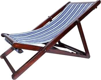 Artesia Sheesham Wood with Walnut Brown Color Relaxing Chair/Comfort Folding Chair for Bed Room/Living Room Outdoor Patio Chair