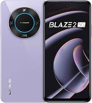 Lava Blaze 2 5G (Glass Lavender, 4GB RAM, 64GB Storage)| Stunning Ring Light| 50 MP AI Camera |5000 mAh Battery| Upto 8 GB Expandable RAM