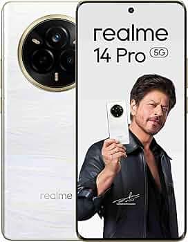 realme 14 Pro 5G (Pearl White, 8GB RAM, 256GB Storage) | 6.77" Curved OLED Display | 50MP Sony IMX882 OIS | 16MP Front Camera | 6000mAh Battery | Dime...