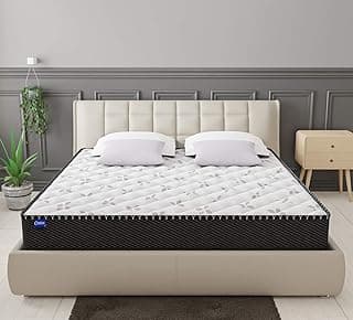 Comforto Hybrid 8 Inch Pocket Spring with Memory Foam Mattress (72x70x8 Inch, King Size Mattress)