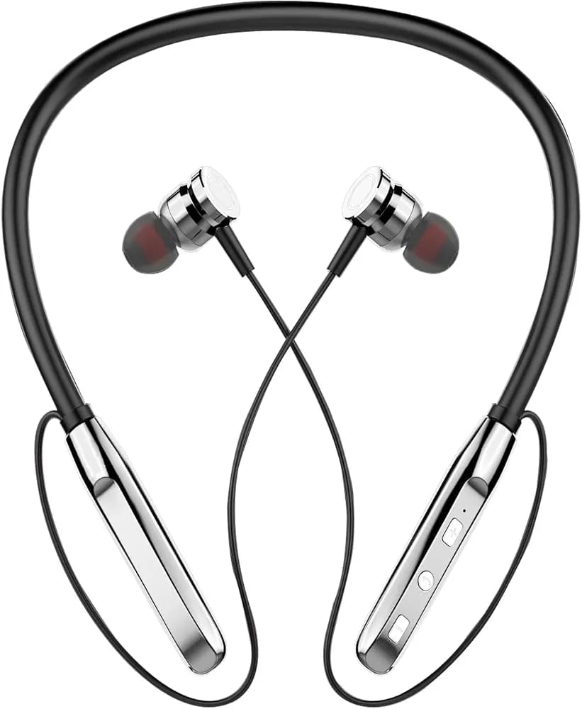 U&I UINB-4743 Wireless Bluetooth In Ear Neckband Earphone with Mic (Silver)