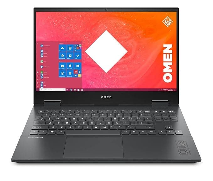 HP OMEN AMD Ryzen 5-4600H 15.6 inches FHD Gaming Laptop (8GB/512GB SSD/Windows 10 Home/NVIDIA GTX 1660ti 6GB/Shadow Black/2.36 kg), 15-en0002AX Tradit