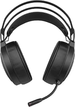 HP X1000 Wireless Gaming Headset with USB Connection, 7.1 Surround Sound, Earcup Storage, Comfortable, for Windows/PC and Sony PS4 (7HC42AA) Black