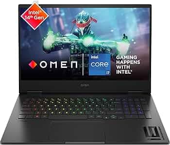 HP OMEN Gaming Laptop, Intel Core i7-14700HX (14th Gen), 8GB RTX 4070 GPU, 16.1-inch (40.9 cm), 140W, FHD, IPS, 165Hz, 300 nits, 16GB DDR5, 1TB SSD, R...