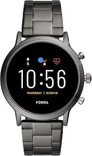 (Renewed) Fossil Gen 5 Carlyle Stainless Steel Touchscreen Men's Smartwatch with Speaker, Heart Rate, GPS and Smartphone Notifications - FTW4024
