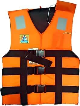 APEX Polyester Safety Adult's Life Jacket, Life Saving Jacket for Swimming Guard, Drifting Boating, PFD Type III, Weight Capacity Upto 95kg (Universal...