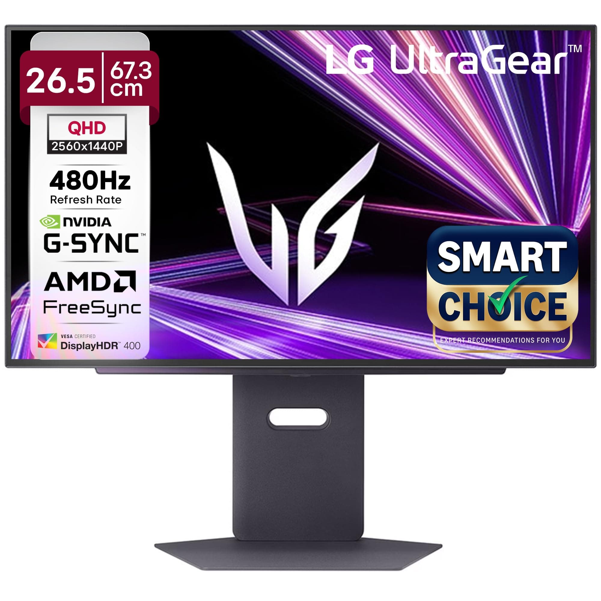 LG 27GX790A-B 27-inch Ultragear OLED Gaming Monitor QHD 1440p 480Hz, 0.03ms, DisplayPort 2.1, True Black 400, NVIDIA G-Sync, AMD FreeSync Premium Pro,...