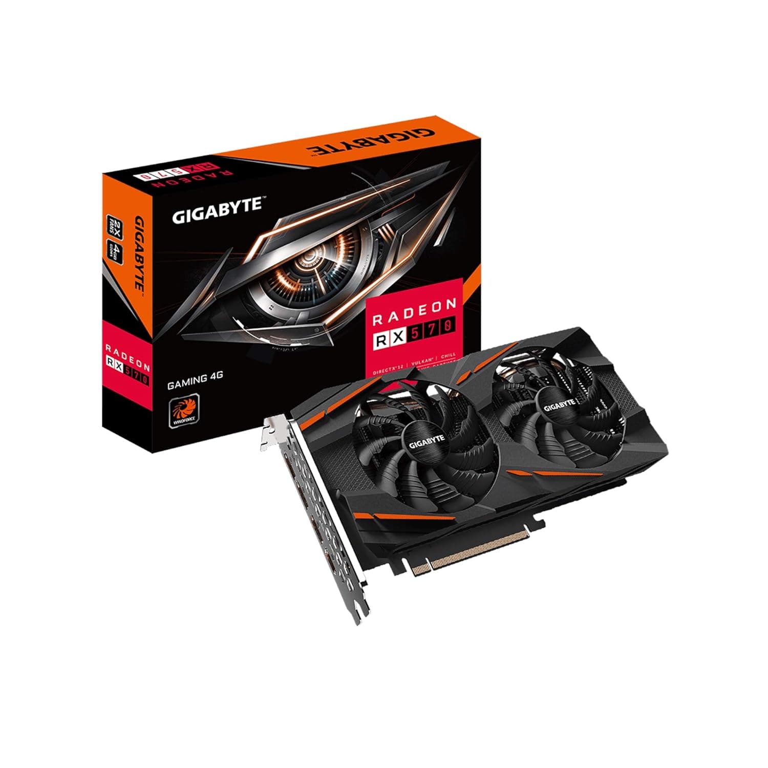 GIGABYTE Radeon RX 570 Gaming 4G (rev. 2.0) Graphics Cards