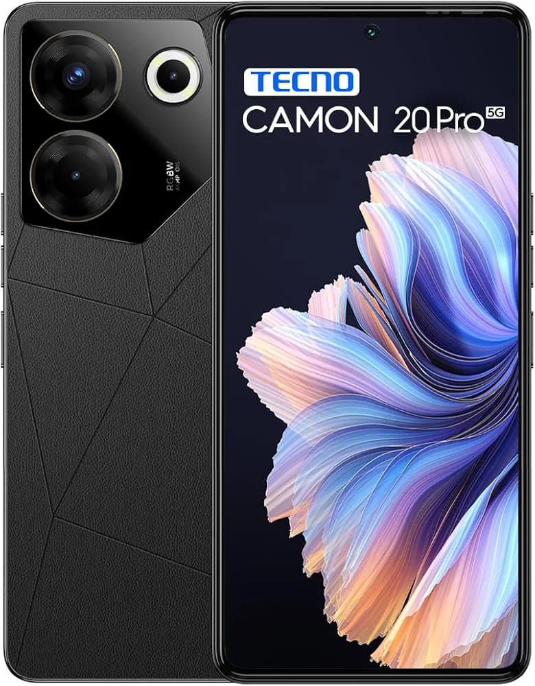(Renewed) Tecno Camon 20 Pro 5G (Dark Welkin, 8GB RAM,128GB Storage)| India's 1st MediaTek Dimensity 8050 Processor | 16GB Expandable RAM | 64MP RGBW(G+P) OIS Rear Camera