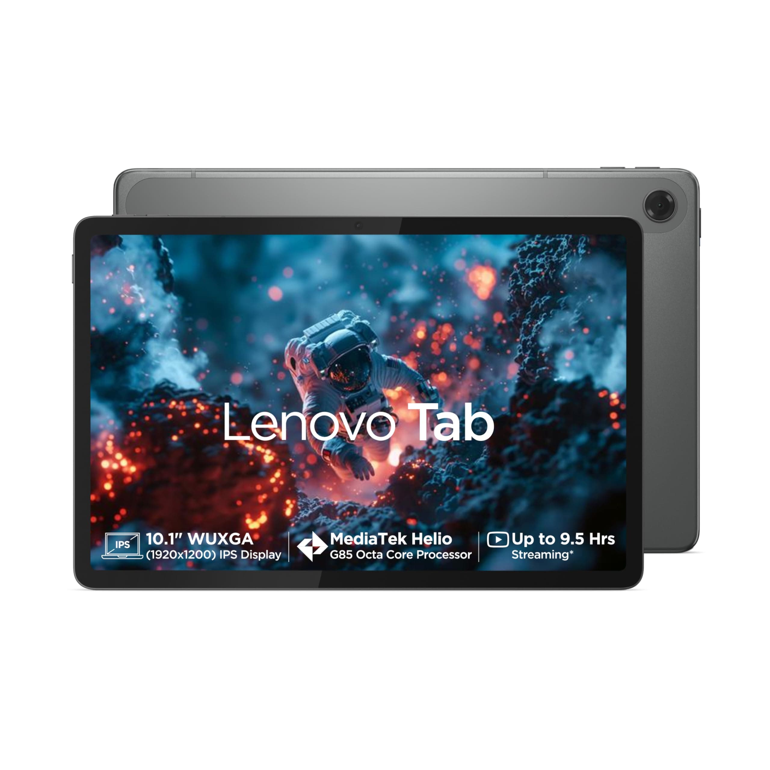 Lenovo Tab| 10.1" Display| 4G (LTE) + Wi-Fi (Calling)| 4 GB RAM + 64 GB ROM (Expandable up to 1 TB)| Metal Body| Dual Speakers with Dolby Atmos| Andro...